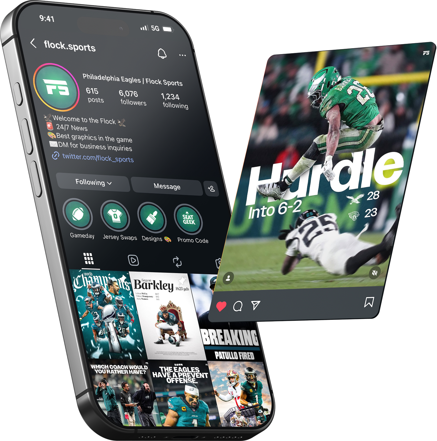 Flock Sports featured design